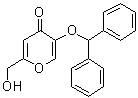 CAS # 59281-02-6, 5-(Diphenylmethoxy)-2-(hydroxymethyl)-4H-pyran-4-one