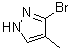 3-Bromo-4-methyl-1H-pyrazole molecular structure (CAS 5932-20-7)