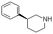 (S)-3-苯基哌啶分子结构 (CAS 59349-71-2)
