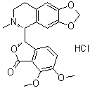 beta-Hydrastine hydrochloride molecular structure (CAS 5936-28-7)