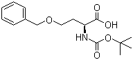 structure of CAS# 59408-74-1, N-tert-Butoxycarbonyl-O-benzyl-L-homoserine