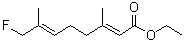 (E,E)-8-氟-3,7-二甲基-2,6-辛二烯酸乙酯分子结构 (CAS 5944-61-6)