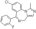structure of CAS# 59467-70-8, Midazolam