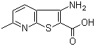 3-Amino-6-methylthieno[2,3-b]pyridine-2-carboxylic acid molecular structure (CAS 59488-60-7)