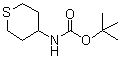 structure of CAS# 595597-00-5, (四氢-2H-噻喃-4-基)氨基甲酸叔丁酯