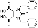 1,3-二苄基咪唑-2-酮-4,5-二羧酸分子结构 (CAS 59564-78-2)