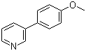 structure of CAS# 5958-02-1, 3-(4-Methoxyphenyl)pyridine