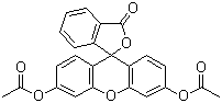 Fluorescein diacetate molecular structure (CAS 596-09-8)