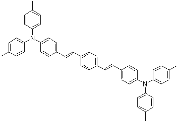 1,4-双[4-(二对甲苯氨基)苯乙烯基]苯分子结构 (CAS 596103-58-1)