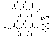 Magnesium D-gluconate dihydrate molecular structure (CAS 59625-89-7)