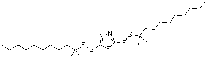 CAS # 59656-20-1, 2,5-Bis(tert-dodecyldithio)-1,3,4-thiadiazole