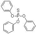 CAS # 597-82-0, Triphenoxyphosphine sulfide, NSC 57867, O,O,O-Triphenyl phosphorothioate, O,O,O-Triphenyl thiophosphate, T 309, T 309 (antiwear additive)