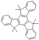 5,5,10,10,15,15-六甲基-10,15-二氢-5H-二茚并[1,2-a:1',2'-c]芴分子结构 (CAS 597554-76-2)