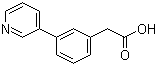 3-(3-Pyridinyl)phenylacetic acid molecular structure (CAS 597584-62-8)