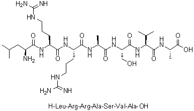 CAS # 59785-91-0, L-Leucyl-L-arginyl-L-arginyl-L-alanyl-L-seryl-L-valyl-L-alanine