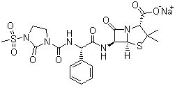 structure of CAS# 59798-30-0, Mezlocillin sodium