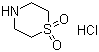 structure of CAS# 59801-62-6, Thiomorpholine-1,1-dioxide hydrochloride