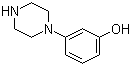 3-(1-哌嗪基)苯酚分子结构 (CAS 59817-32-2)