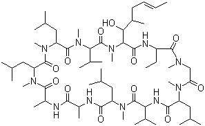 structure of CAS# 59865-13-3, Cyclosporin A