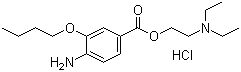Oxybuprocaine hydrochloride molecular structure (CAS 5987-82-6)