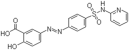 structure of CAS# 599-79-1, Salicylazosulfapyridine