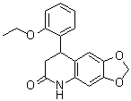 structure of CAS# 599151-35-6, 8-(2-Ethoxyphenyl)-7,8-dihydro-1,3-dioxolo[4,5-g]quinolin-6(5H)-one