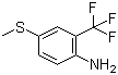 structure of CAS# 59920-85-3, 2-Amino-5-(methylthio)benzotrifluoride