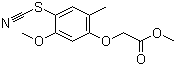 CAS 登录号：600134-66-5, (5-甲氧基-2-甲基-4-硫氰基苯氧基)乙酸甲酯