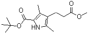 tert-Butyl 4-[2-(methoxycarbonyl)ethyl]-3,5-dimethyl-1H-pyrrole-2-carboxylate molecular structure (CAS 60024-89-7)