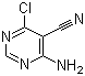 structure of CAS# 60025-09-4, 4-Amino-6-chloropyrimidine-5-carbonitrile