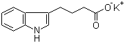 structure of CAS# 60096-23-3, 1H-Indole-3-butanoic acid monopotassium salt