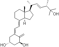 1alpha,25-二羟基维生素 D2分子结构 (CAS 60133-18-8)