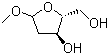 structure of CAS# 60134-26-1, 1-O-Methyl-2-deoxy-D-ribose