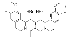 吐根碱氢溴酸盐分子结构 (CAS 6014-81-9)