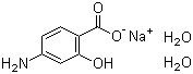 structure of CAS# 6018-19-5, Sodium 4-aminosalicylate dihydrate