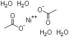 醋酸镍(四水)分子结构 (CAS 6018-89-9)