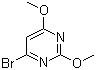 4-Bromo-2,6-dimethoxypyrimidine molecular structure (CAS 60186-89-2)