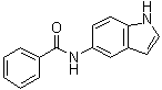 N-1H-吲哚-5-基苯甲酰胺分子结构 (CAS 6019-39-2)