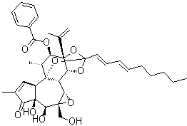 芫花酯甲分子结构 (CAS 60195-70-2)