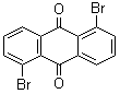 structure of CAS# 602-77-7, 1,5-Dibromoanthraquinone