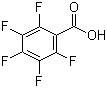 2,3,4,5,6-五氟苯甲酸分子结构 (CAS 602-94-8)