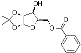 CAS 登录号：6022-96-4, 1,2-O-(异丙亚基)-alpha-D-呋喃木糖 5-苯甲酸酯