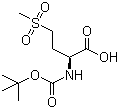 (S)-2-叔丁氧羰基氨基-4-甲基磺酰基丁酸分子结构 (CAS 60280-45-7)