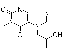 羟丙茶碱分子结构 (CAS 603-00-9)