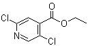 structure of CAS# 603122-76-5, 2,5-Dichloro-4-pyridinecarboxylic acid ethyl ester