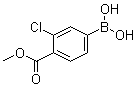 structure of CAS# 603122-82-3, [3-Chloro-4-(methoxycarbonyl)phenyl]boronic acid