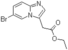 structure of CAS# 603311-76-8, Ethyl 2-(6-bromoimidazo[1,2-a]pyridin-3-yl)acetate