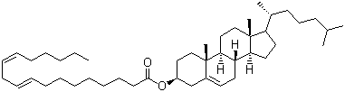 胆甾烯基亚油酸酯分子结构 (CAS 604-33-1)