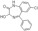 structure of CAS# 604-75-1, Oxazepam