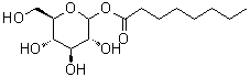 CAS # 60415-65-8, D-Glucopyranose 1-octanoate